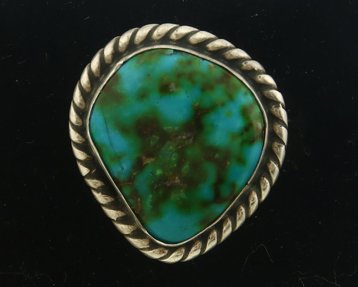 Navajo Ring 925 Sterling Royston Turquoise Artist Signed Sunset C.80's