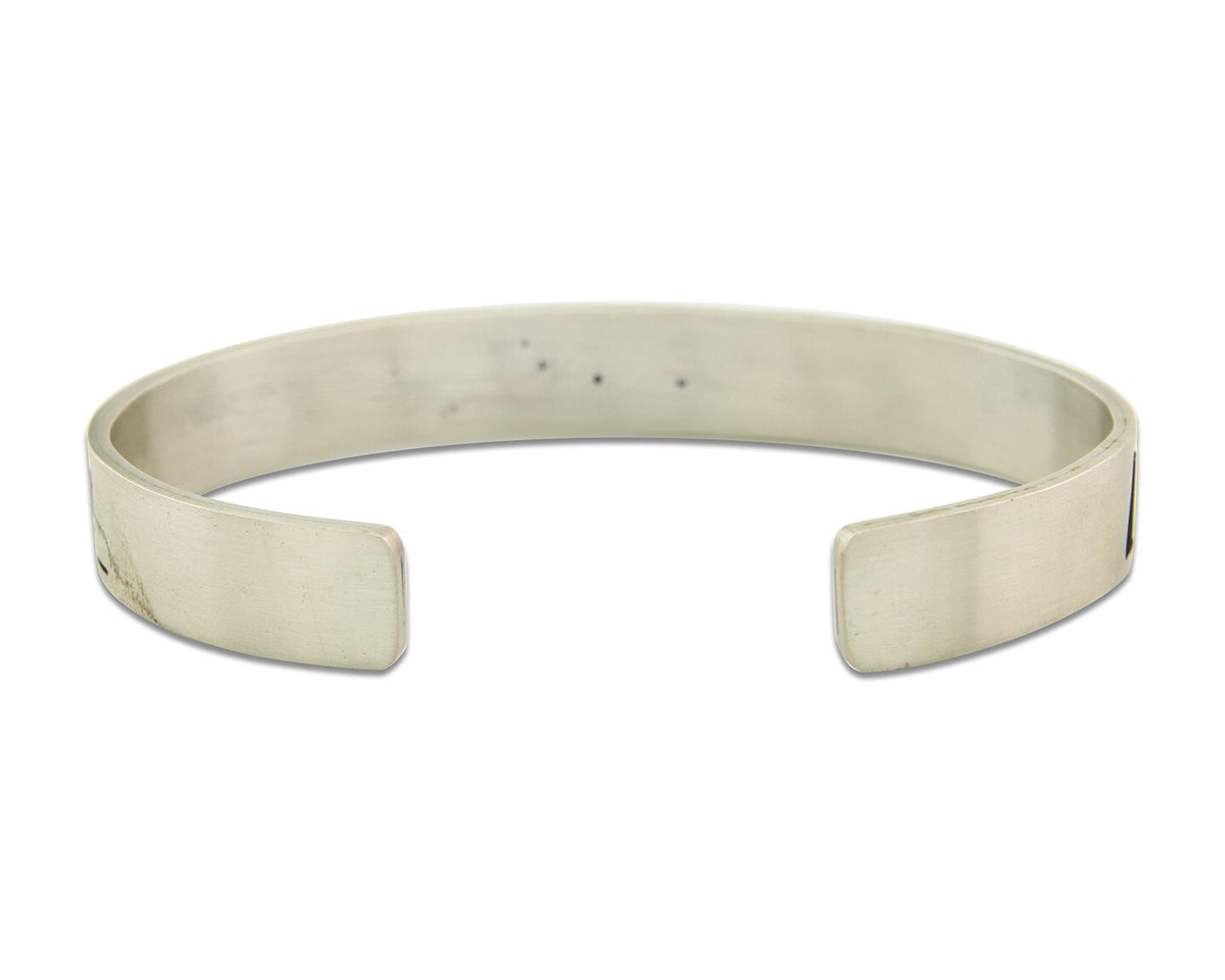 Vintage Hopi Bracelet 925 Silver Signed Effie Tawahongva & ML Authentic