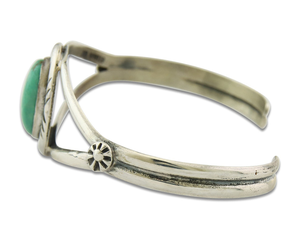 Vintage Navajo Bracelet 925 Silver Turquoise Handmade Authentic Native American
