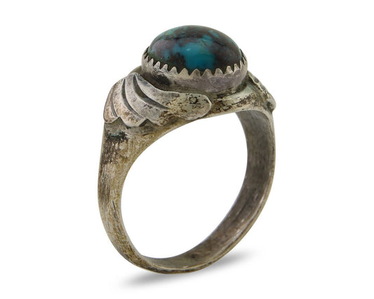 Navajo Ring 925 Silver Turquoise Turpen's Pawn Vault Artist Native C.80's