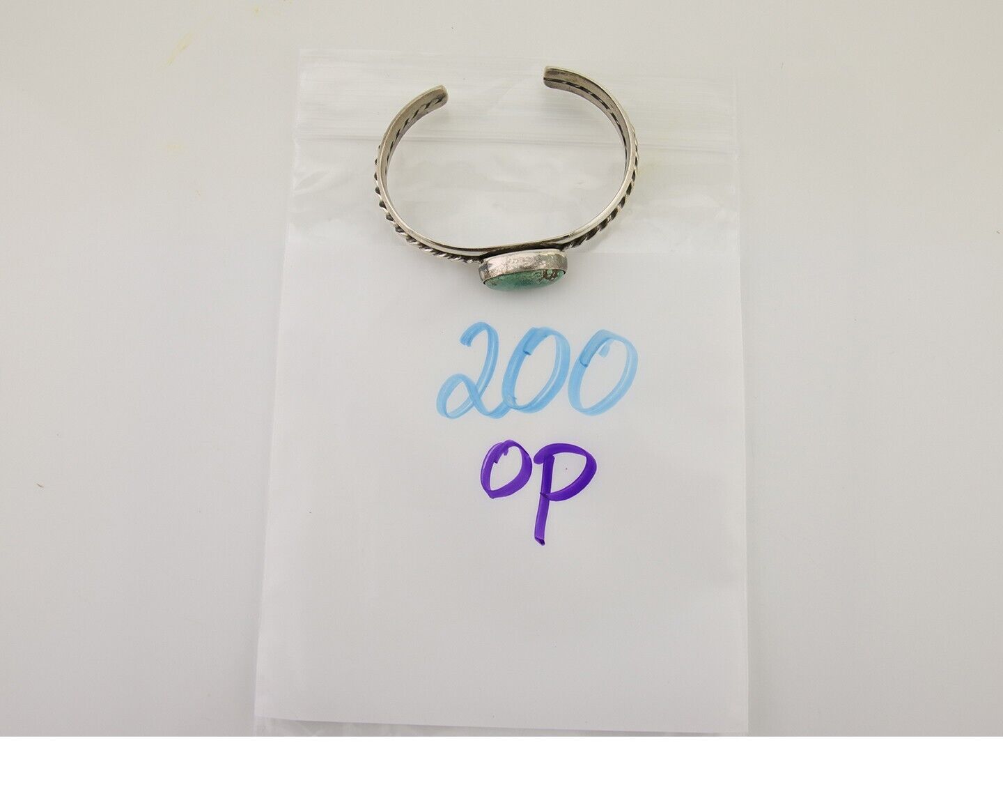 Navajo Natural Southwest Turquoise Bracelet 925 Silver Artist Native American