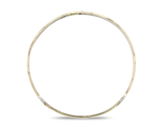 Navajo Bangle Bracelet 925 Silver Hand Stamped Twist Native American Artist C80s