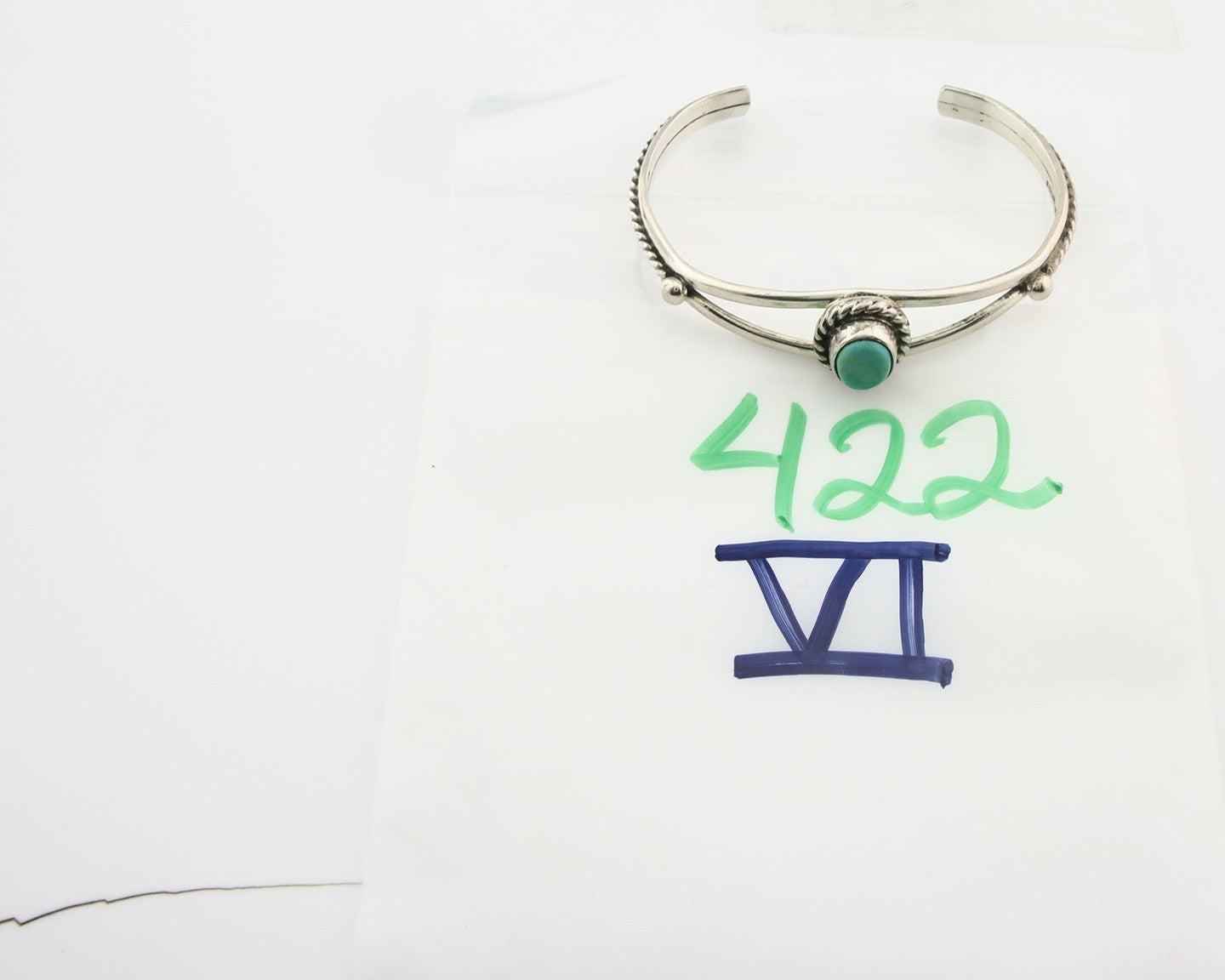 Vintage Navajo Bracelet 925 Silver Turquoise Tranditional Handmade Signed Gecko