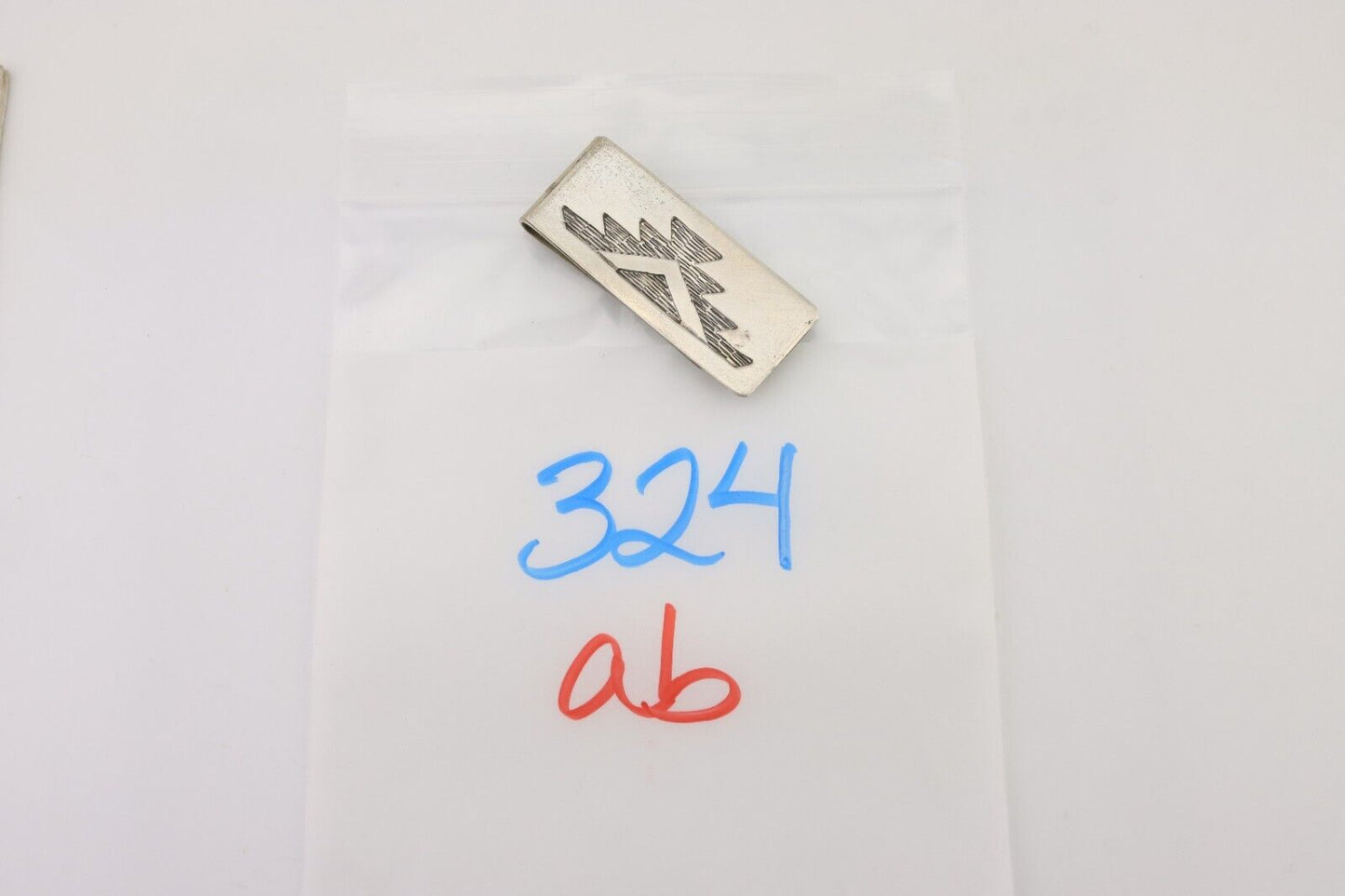 Navajo Money Clip Handmade .925 Silver & .999 Nickle C.80's