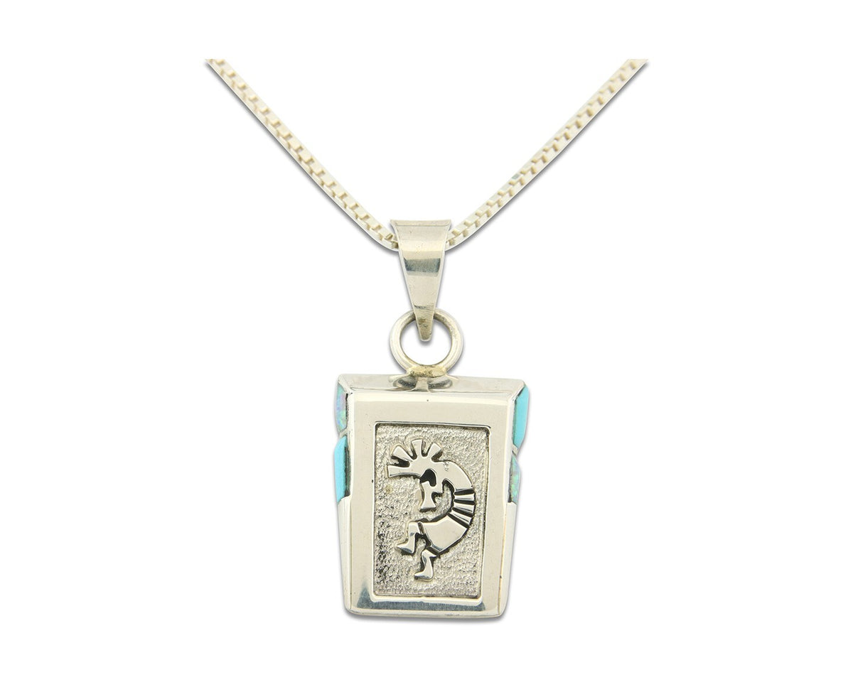 Navajo Sterling Silver Necklace Handmade Authentic Vintage Signed Leonard Jim