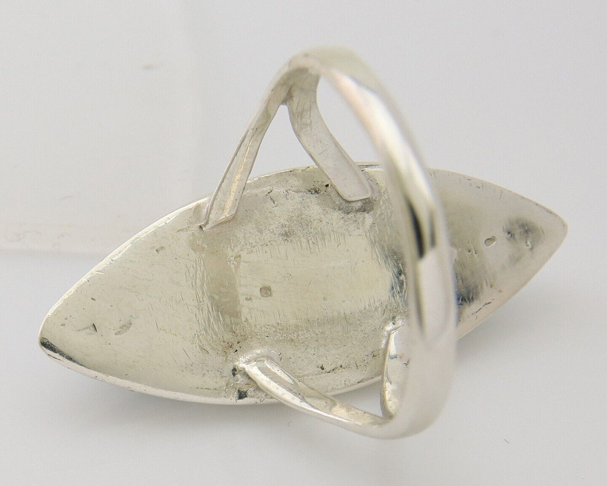 Navajo Ring 925 Silver Turquoise Shell Onyx Spiney Oyster Native Artist C80's
