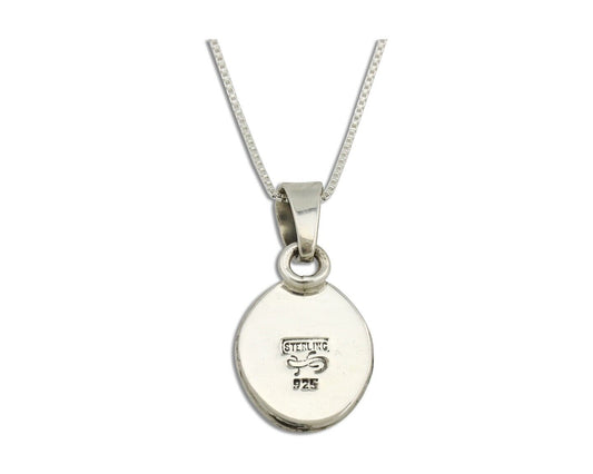 Navajo Necklace 925 Silver Arizona Turquoise Handmade Signed Gecko C.90's