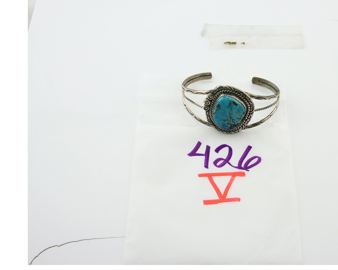 Vintage Navajo Bracelet 925 Silver Turquoise Handmade Authentic Signed SC