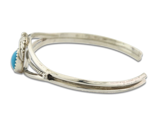Vintage Navajo Bracelet 925 Silver Blue Turquoise Handmade