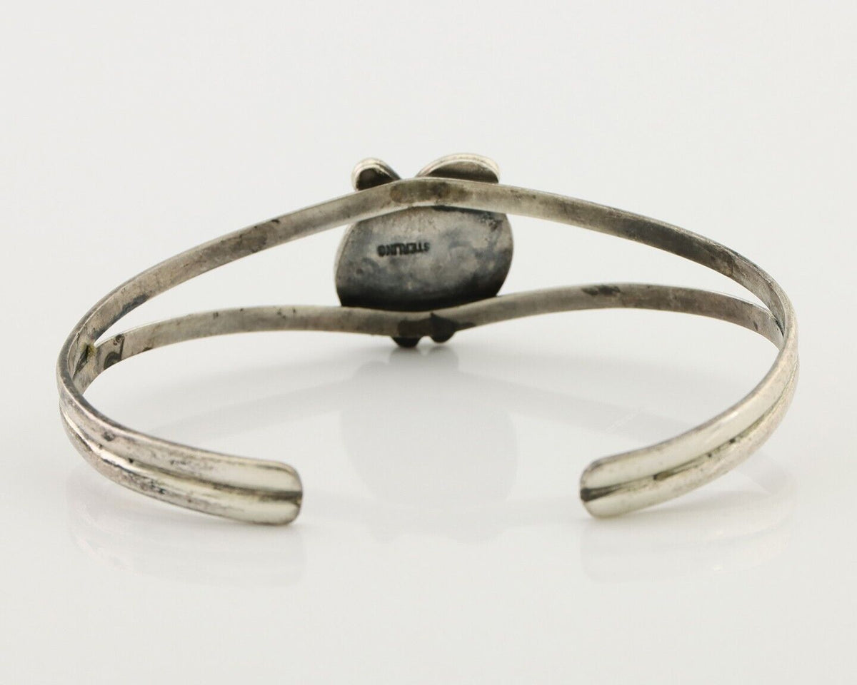 Navajo Handmade Bracelet 925 Silver Natural Blue Turquoise Native American C80's