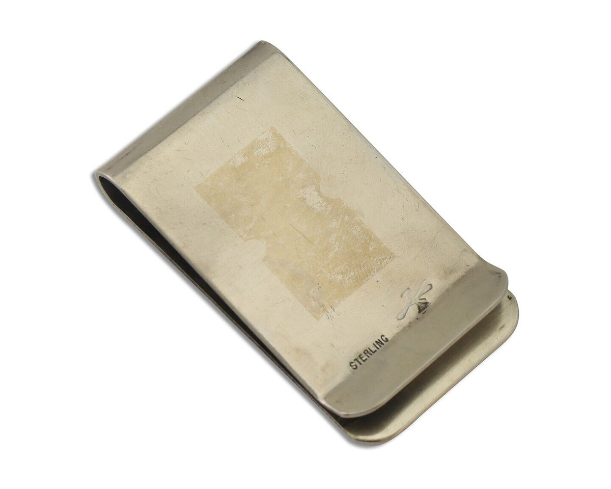 Navajo Eagle Money Clip .925 Silver & .999 Nickle Signed Gibson Gene C.80's