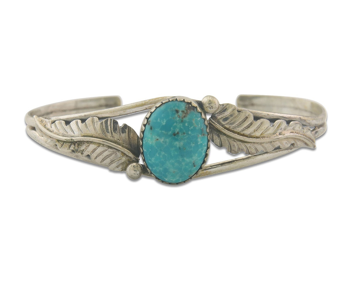 Vintage Navajo Bracelet 925 Silver Turquoise Traditional Handmade Authentic
