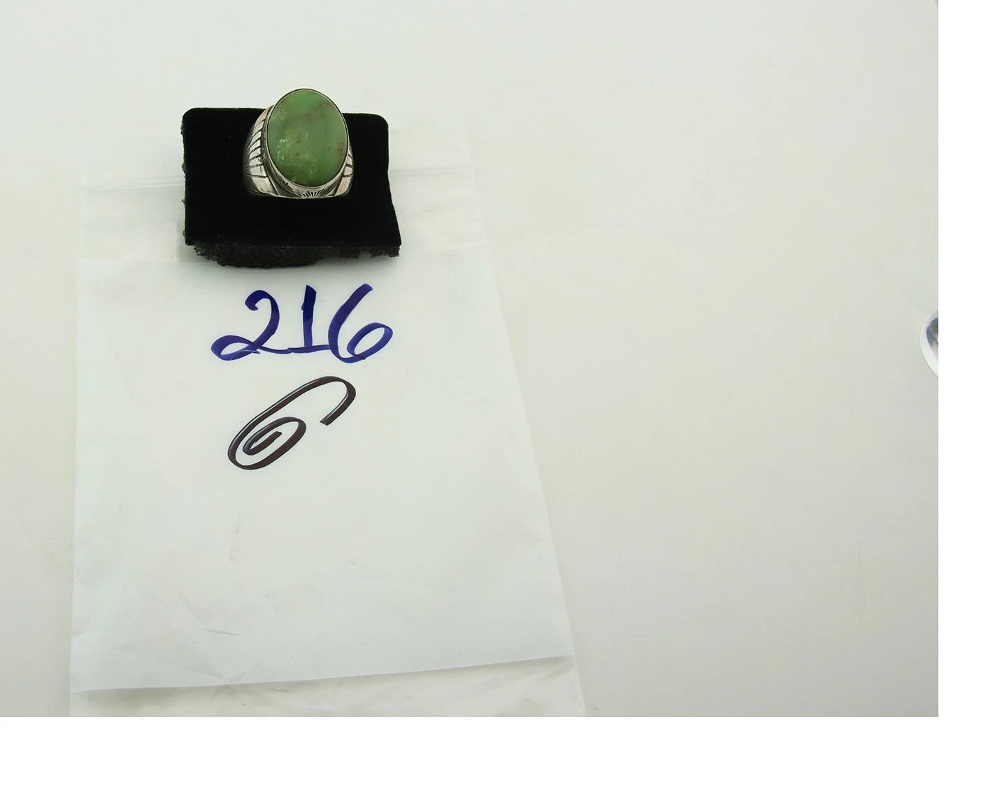 Men Navajo Ring Sterling Silver Turquoise Vintage Signed TZ Size 12.5
