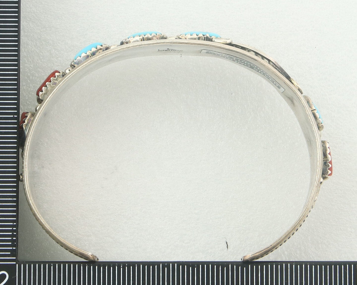 Vintage Navajo Bracelet 925 Silver Handmade Authentic Gemstone Traditional LL