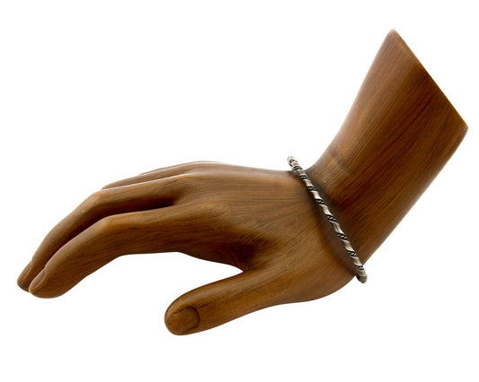 Navajo Bracelet .925 Silver Handmade Native American Artist Circa 70's