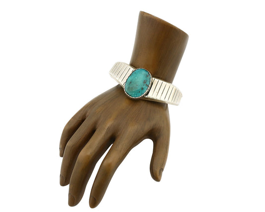 Women's Navajo .925 Silver Nevada Turquoise Native American Artist C.80's