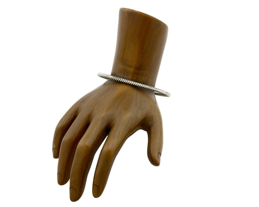 Navajo Handmade Bracelet .925 Silver Native Artist TAHE C.80's