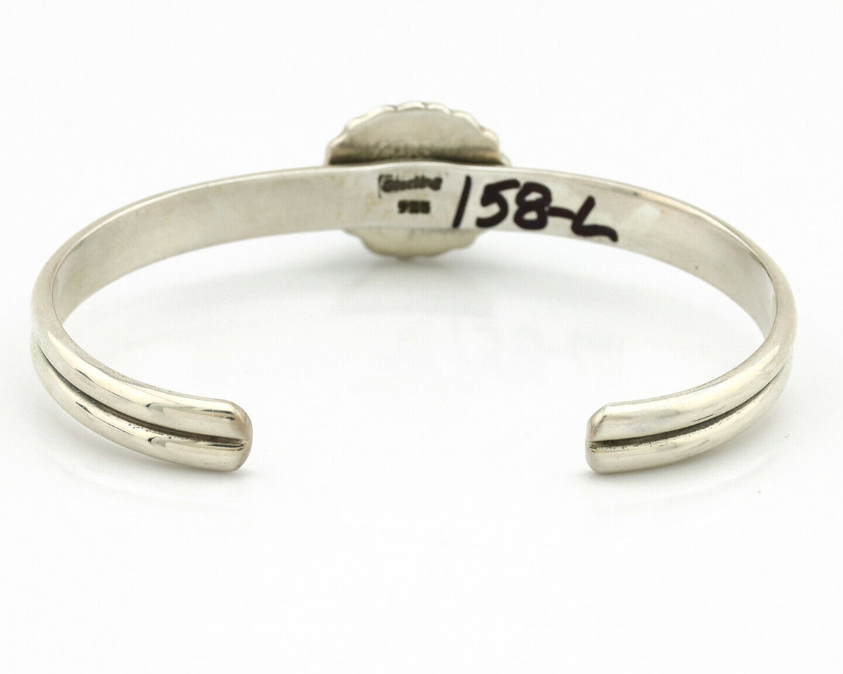 Navajo Bracelet .925 Silver Sleeping Beauty Turquoise Native American C.90's