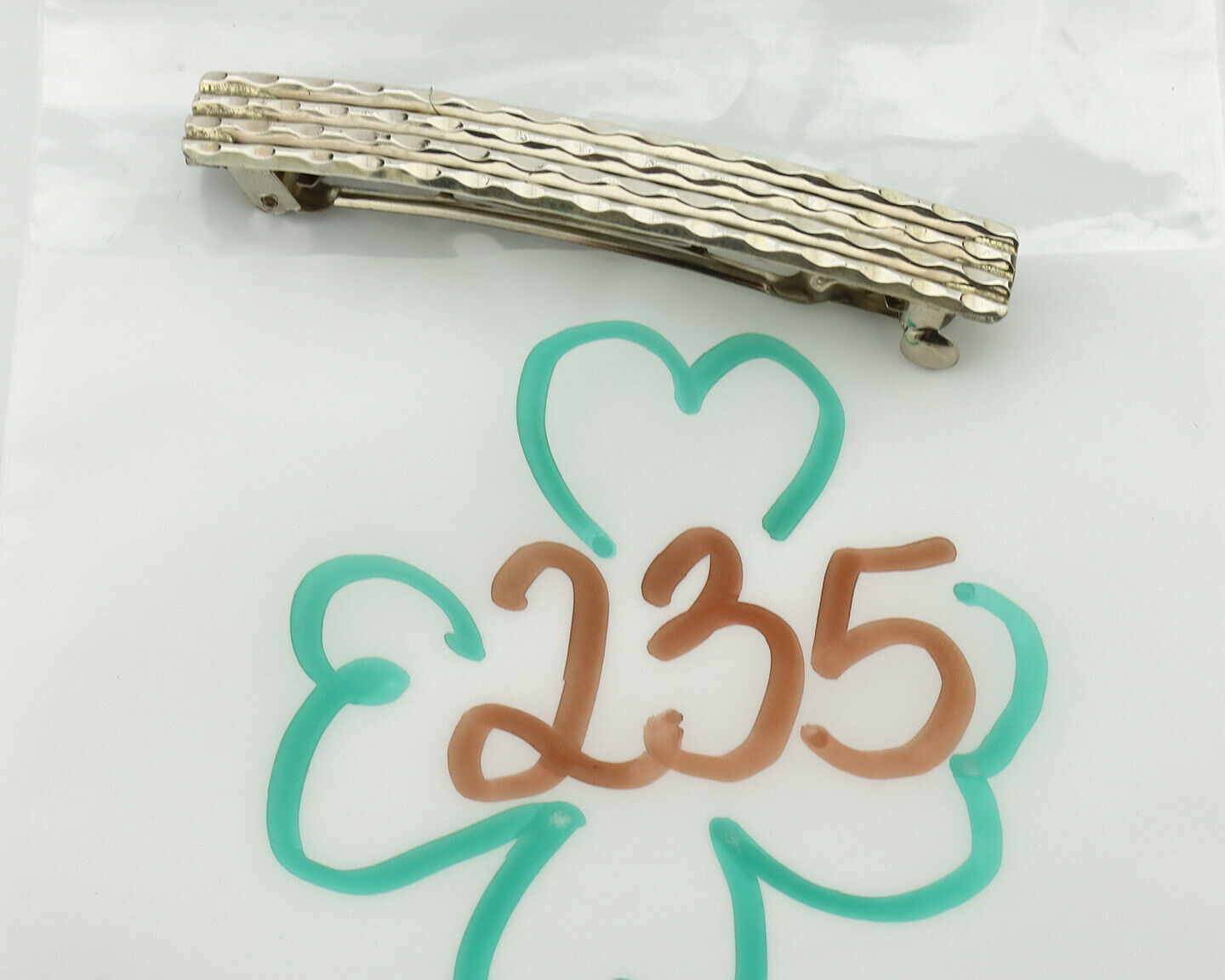 Women's Navajo Hair Clip .925 Silver Handmade Native Artist C.80's