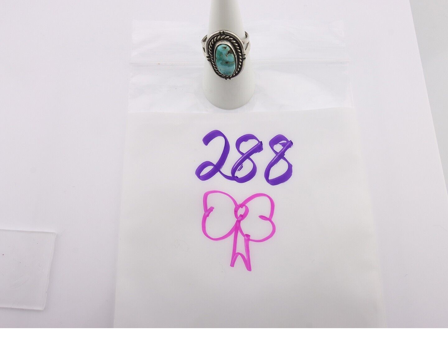 Navajo Handmade Ring 925 Silver Royston Turquoise Native Artist C.80's