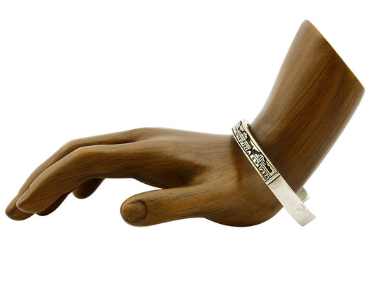 Women's Navajo Bracelet 14k SOLID Gold & .925 Silver Artist MM Rogers & Begay
