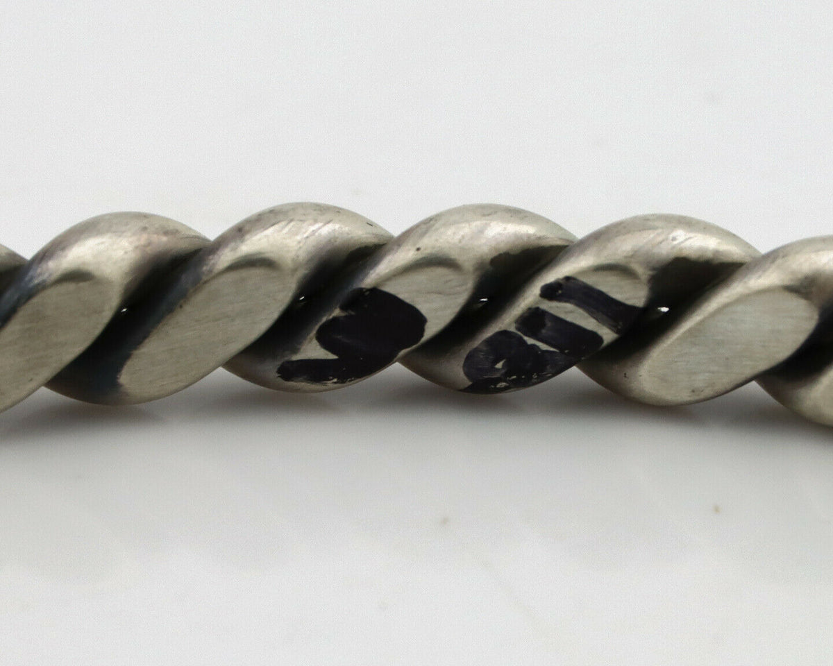 Navajo Handmade Bracelet .925 SOLID Silver Native American Artist Circa 1980's