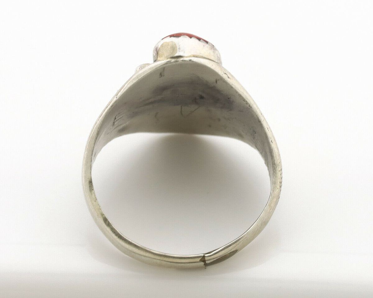 Zuni Ring .925 Silver Natural Blue Turquoise Native American Artist C.1980's