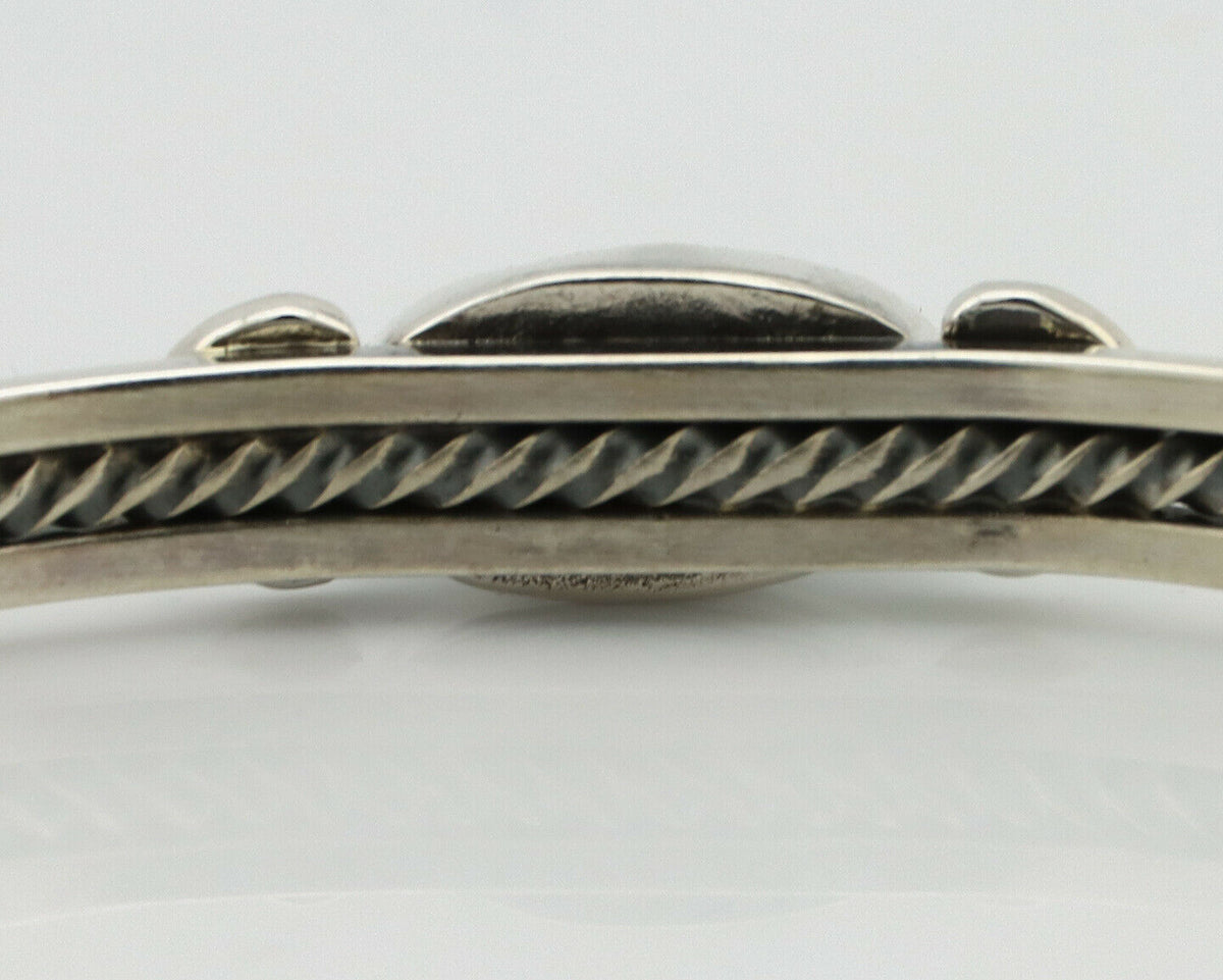 Women's Navajo .925 Silver Kingman Turquoise Artist Inca MFG Circa 1990's
