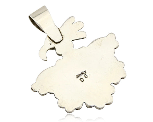Navajo Signed "DS" Dorothy Secatero .925 Silver Thunderbird Pendant