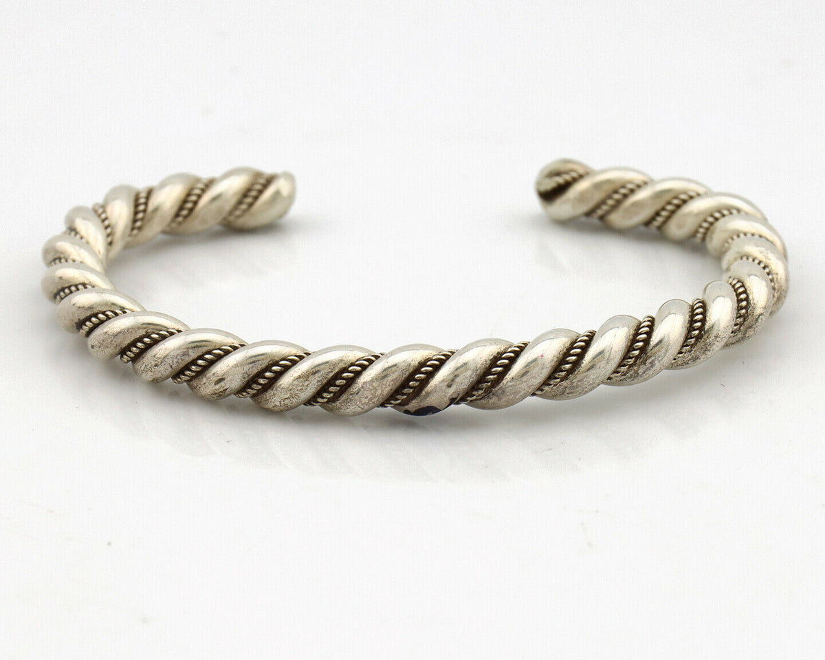 Navajo Handmade Bracelet .925 SOLID Silver Native American Artist Circa 1980's
