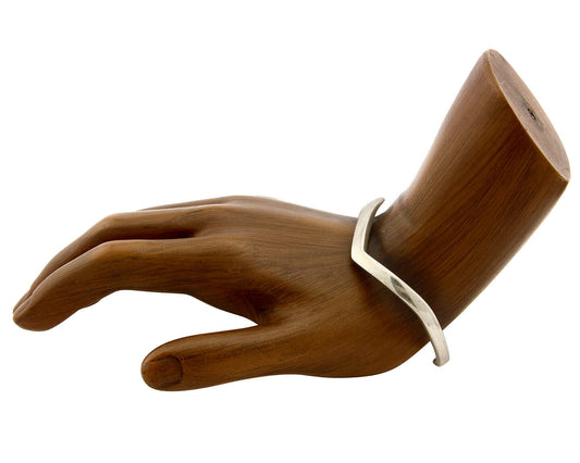 Navajo Bracelet .925 Silver Handmade Sand Cast Native American Artist Circa 70's