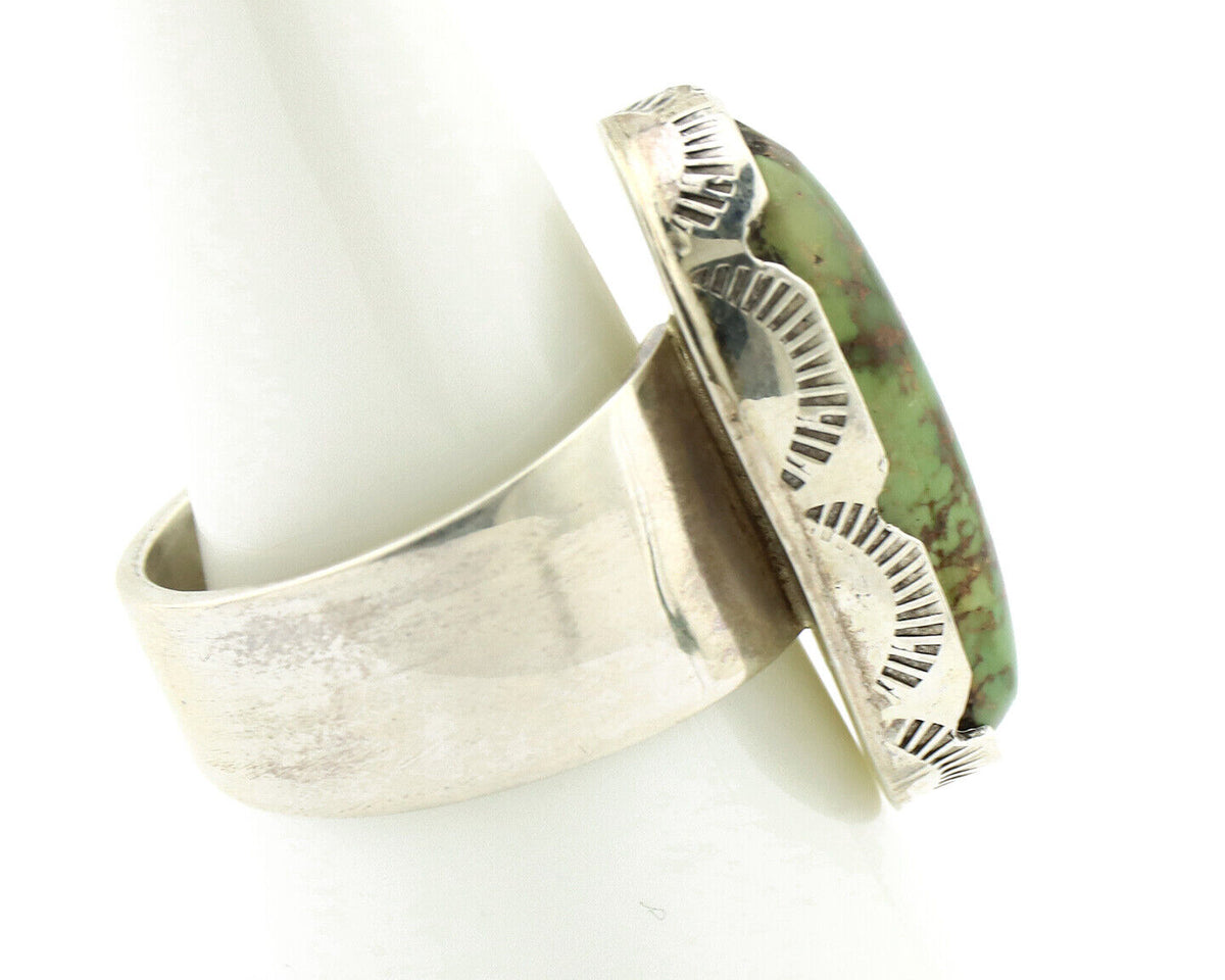 Navajo Ring 925 Silver Royston Turquoise Artist Signed L Benette C.80's