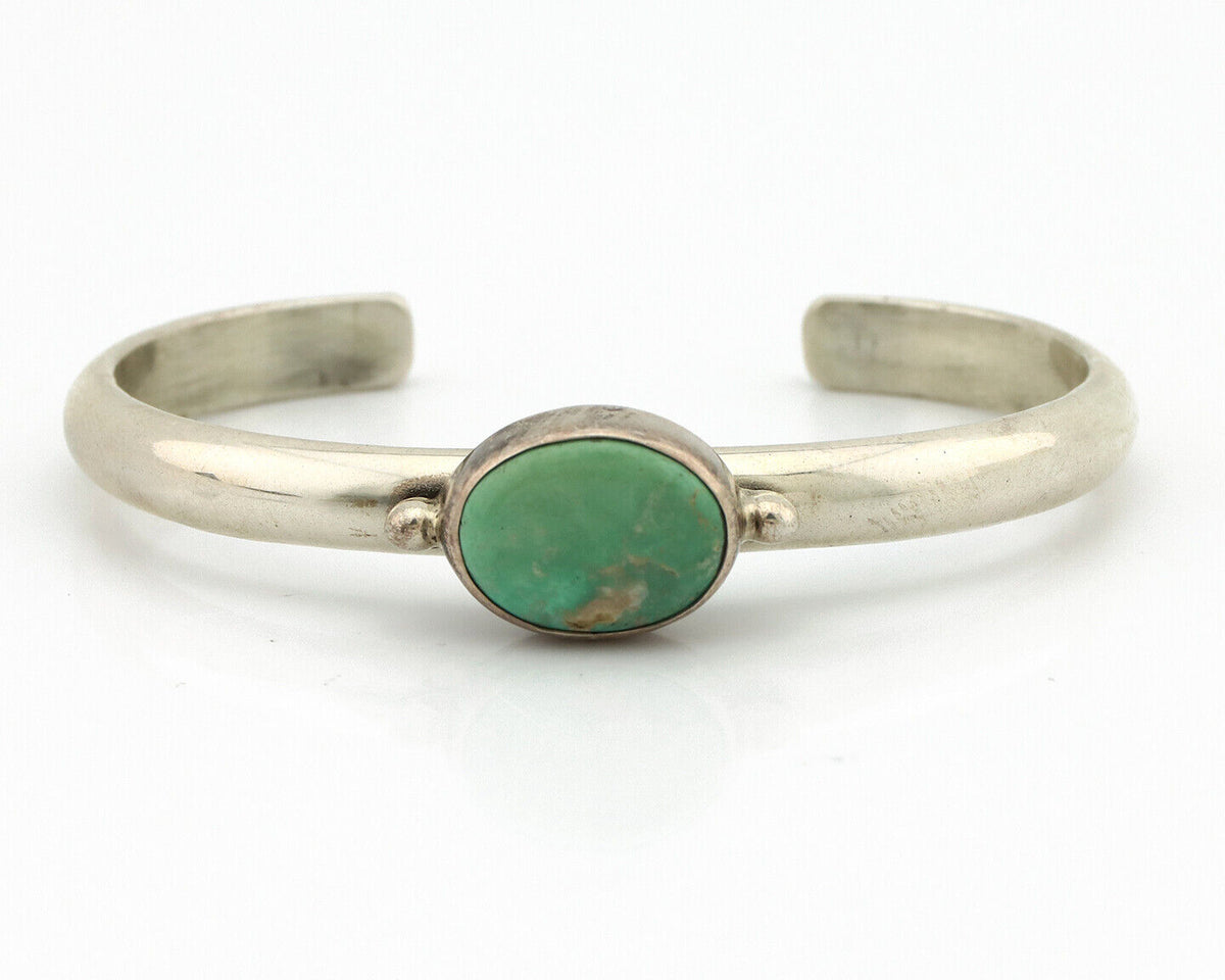 Women's Navajo .925 Silver Turquoise Mountain Native American Artist C.80's