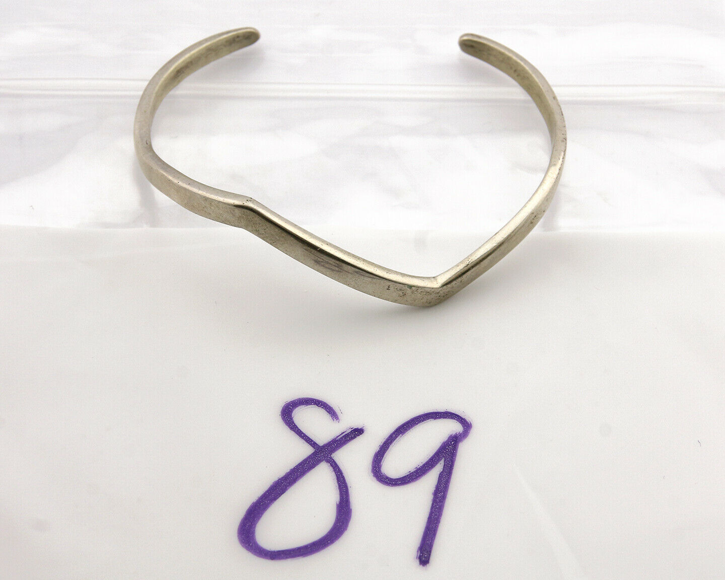 Navajo Bracelet .925 Silver Handmade Sand Cast Native American Artist Circa 70's