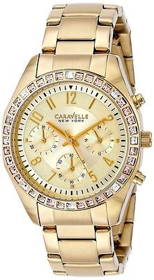 Caravelle New York 44L151 SS Analog Dress Modern Women's Watch Water Resistant