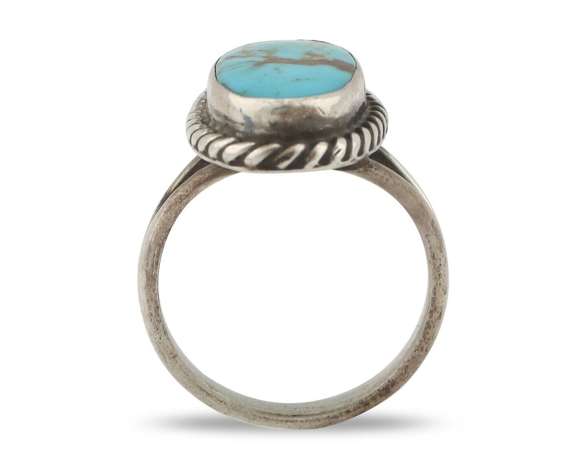 Navajo Handmade Ring 925 Silver Southwest Turquoise Native Artist C.80's