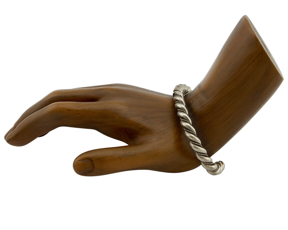 Navajo Handmade Bracelet .925 SOLID Silver Native American Artist Circa 1980's