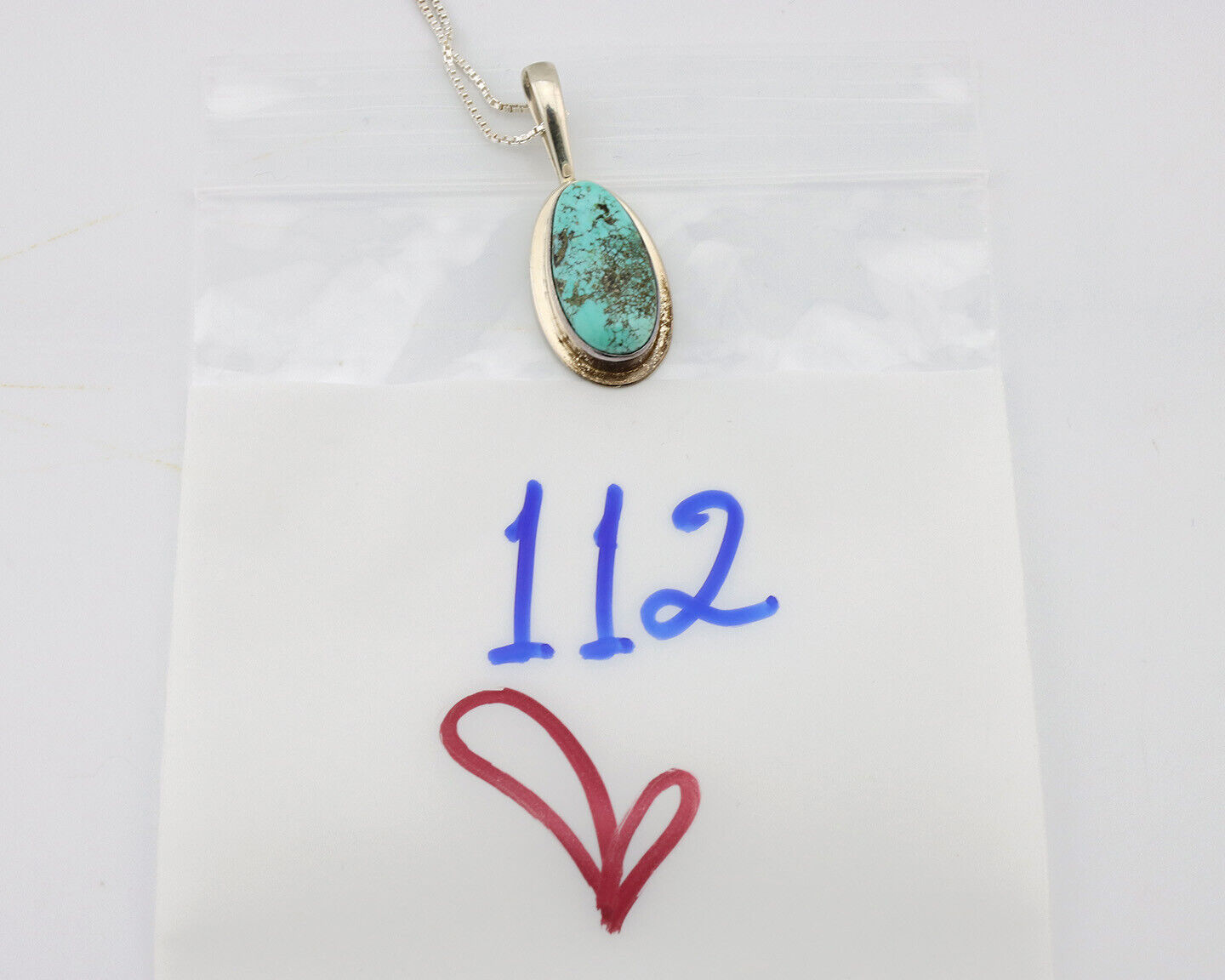 Navajo Necklace .925 Silver Spiderweb Turquoise Signed Doug Zachary C.1980's
