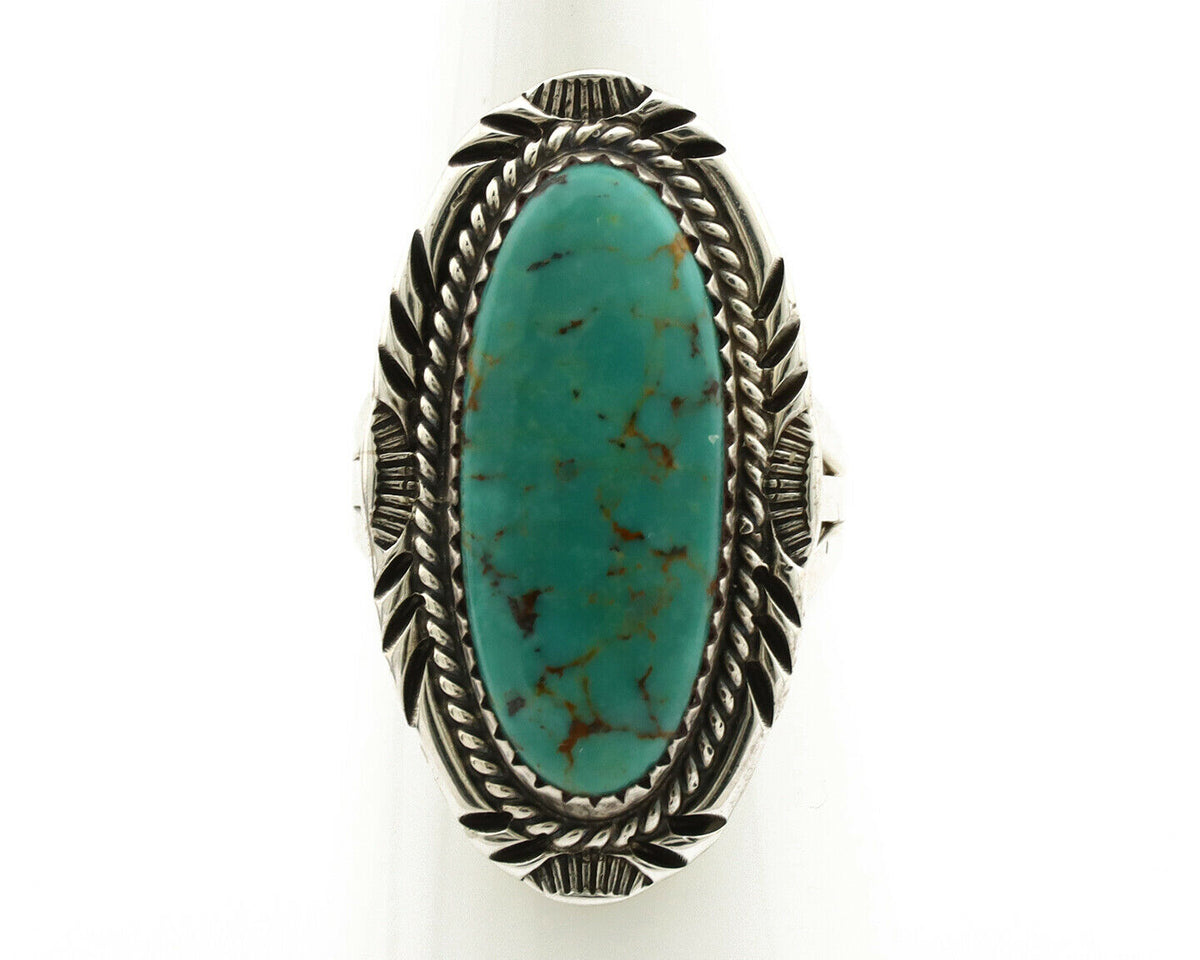 Navajo Ring .925 Silver Arizona Turquoise Artist Native American C.80's
