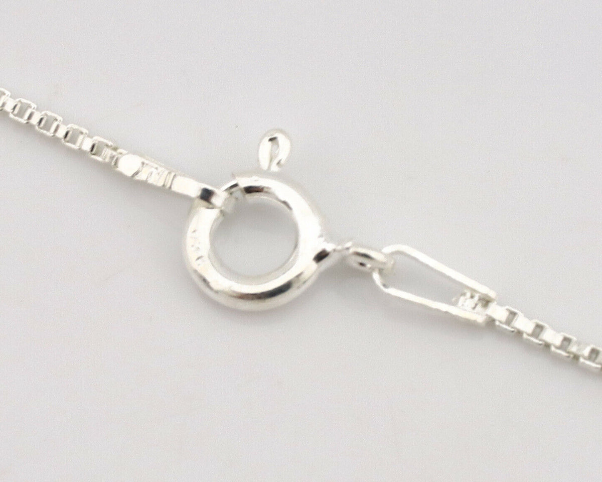 Navajo Necklace .925 Silver Kingman Turquoise Signed Gecko C.1980's