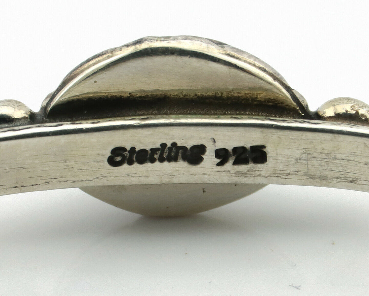 Navajo Bracelet .925 Silver Royston Turquoise Native American Artist C.90's