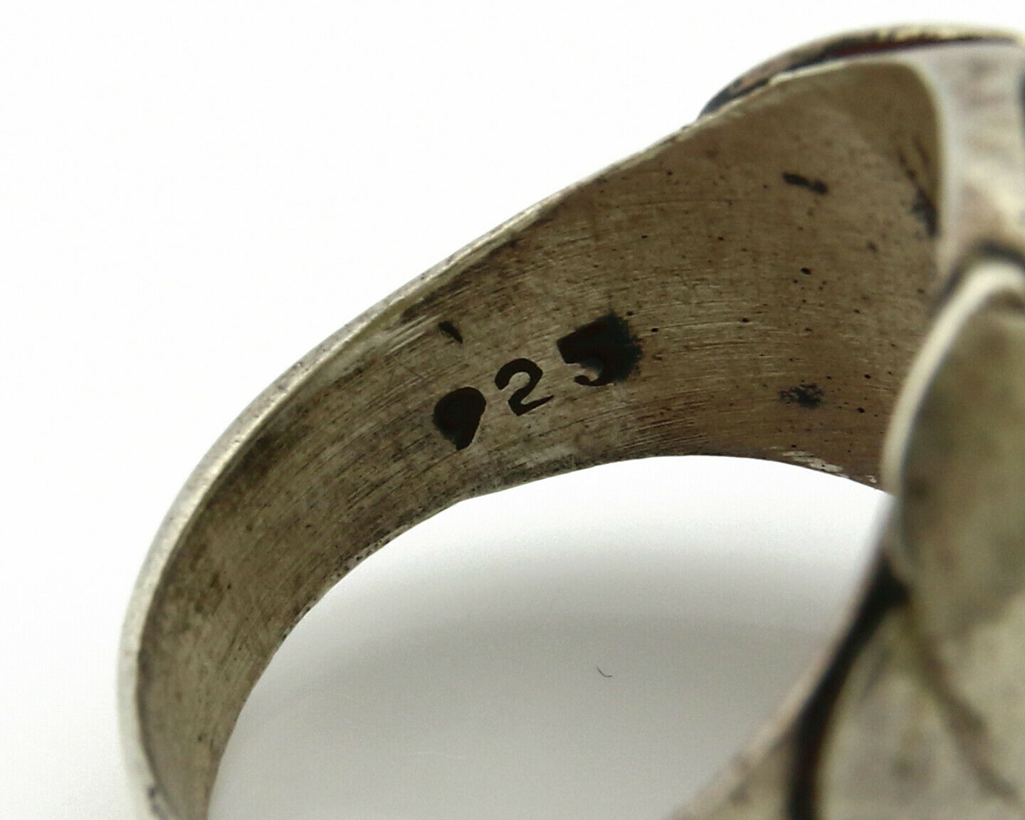 Navajo Ring .925 Silver Turquoise Mountain Artist Native American C.80's