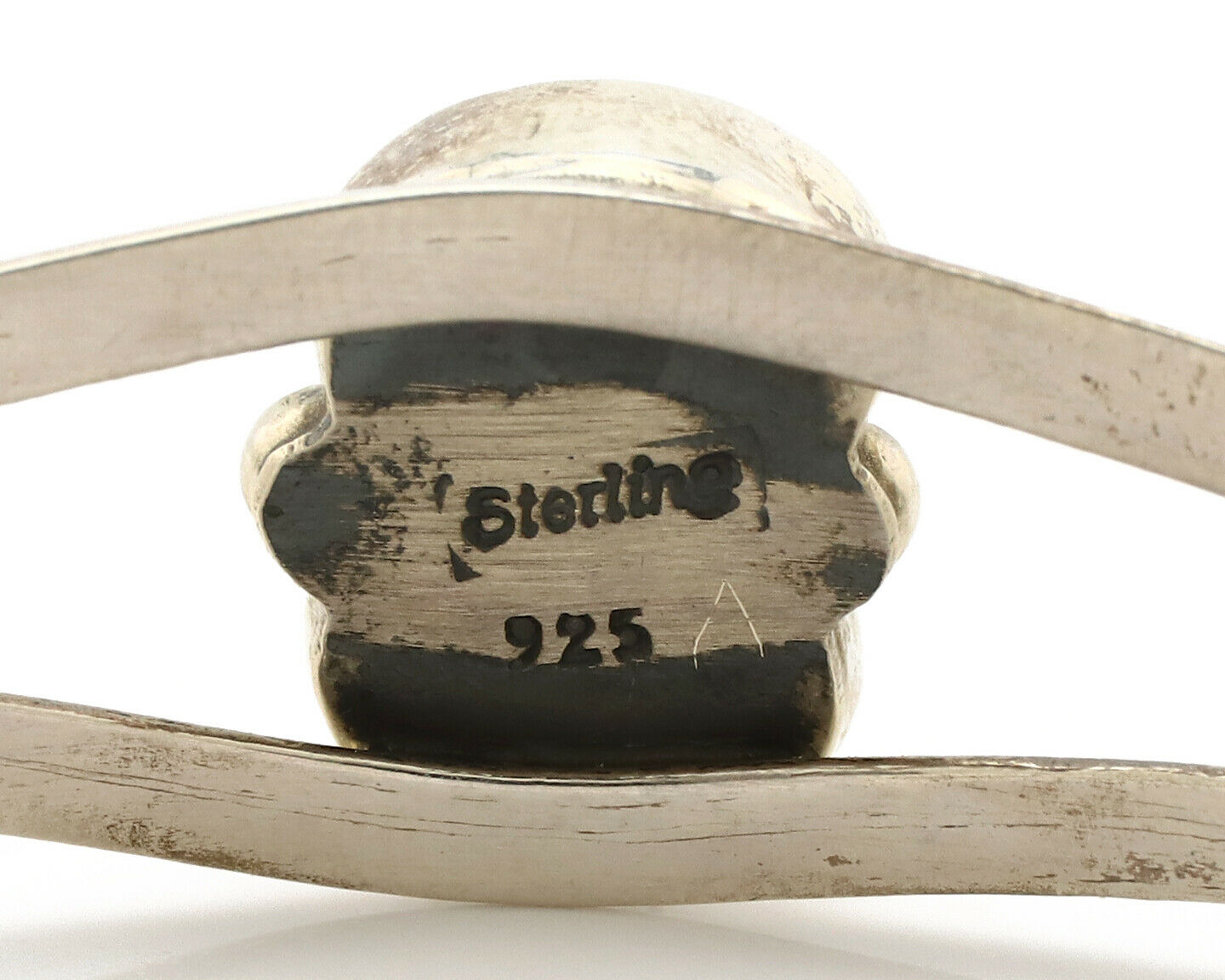 Navajo Bracelet .925 Silver Turquoise & Coral Artist Native American C.1980's