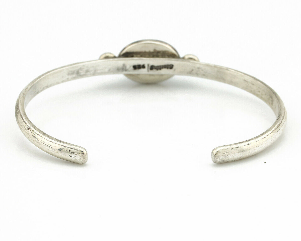 Navajo Bracelet .925 Silver Royston Turquoise Native American Artist C.90's