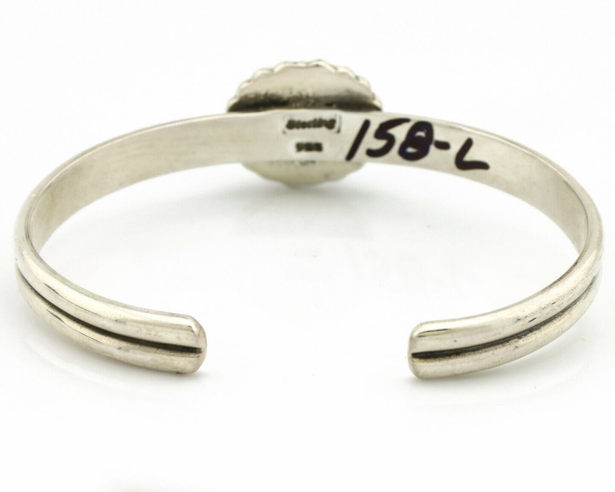 Navajo Bracelet .925 Silver Sleeping Beauty Turquoise Native American C.90's