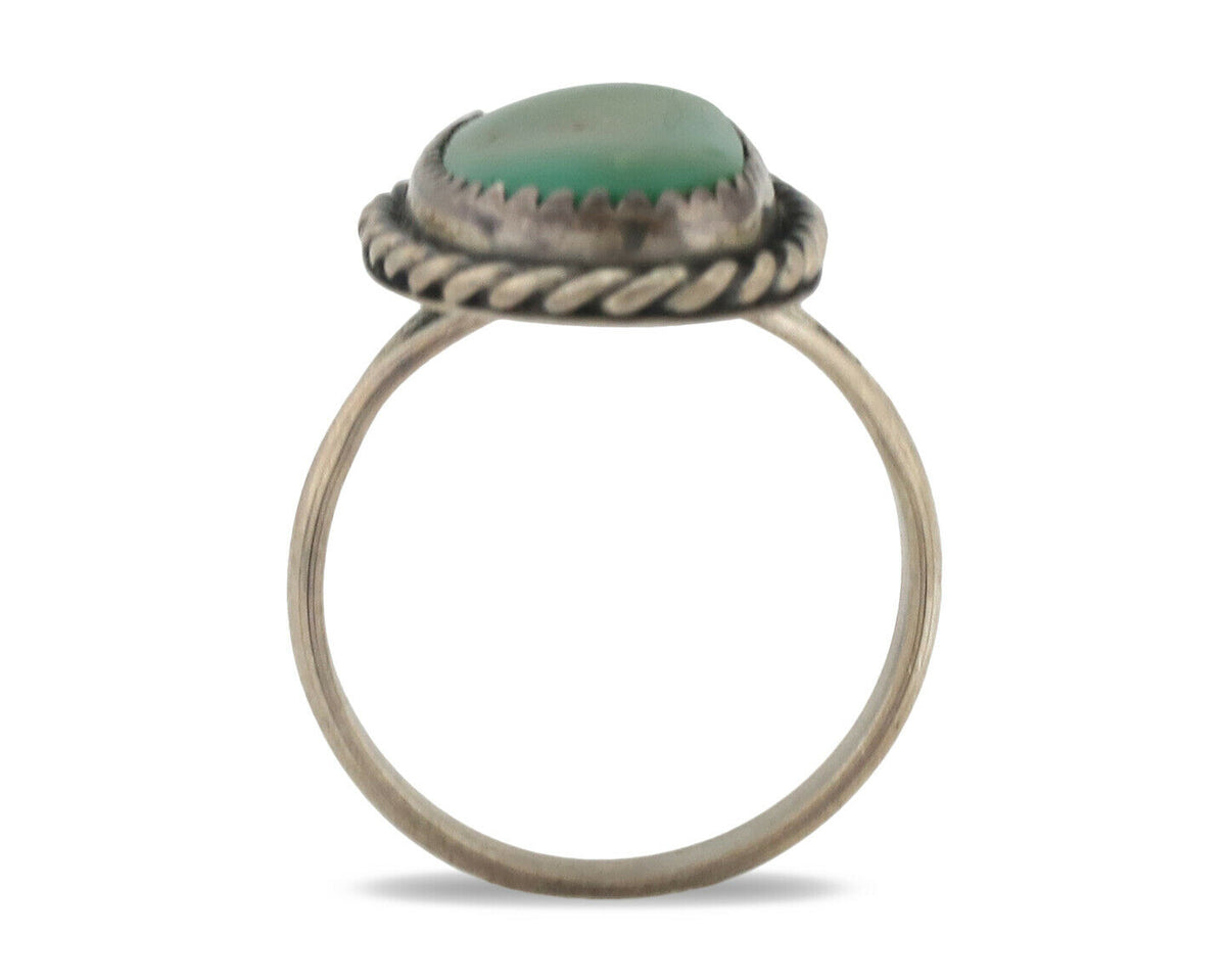 Navajo Ring .925 Silver Royston Turquoise Native Artist C.80's