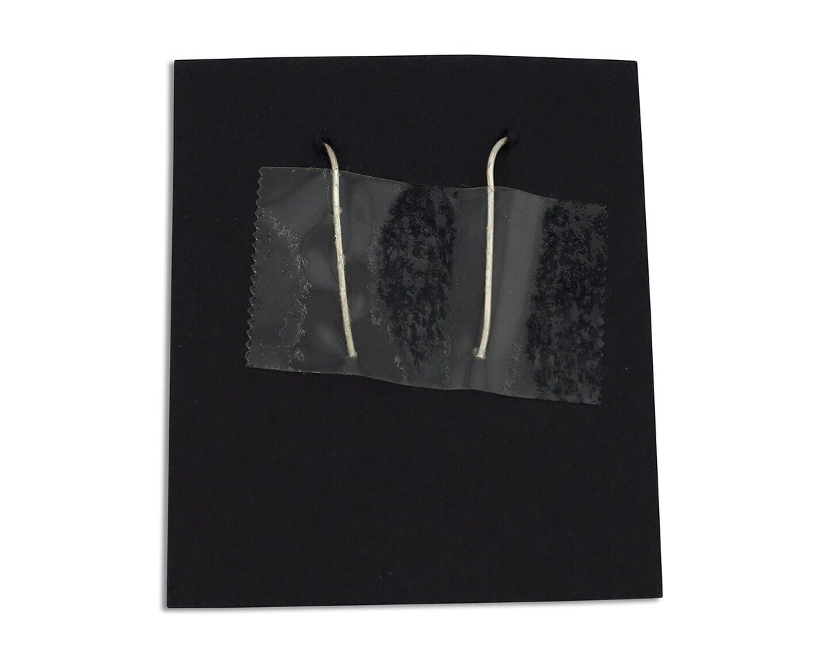 Navajo Earrings 925 Silver Natural Royal Blue Lapis Native American Artist C90s