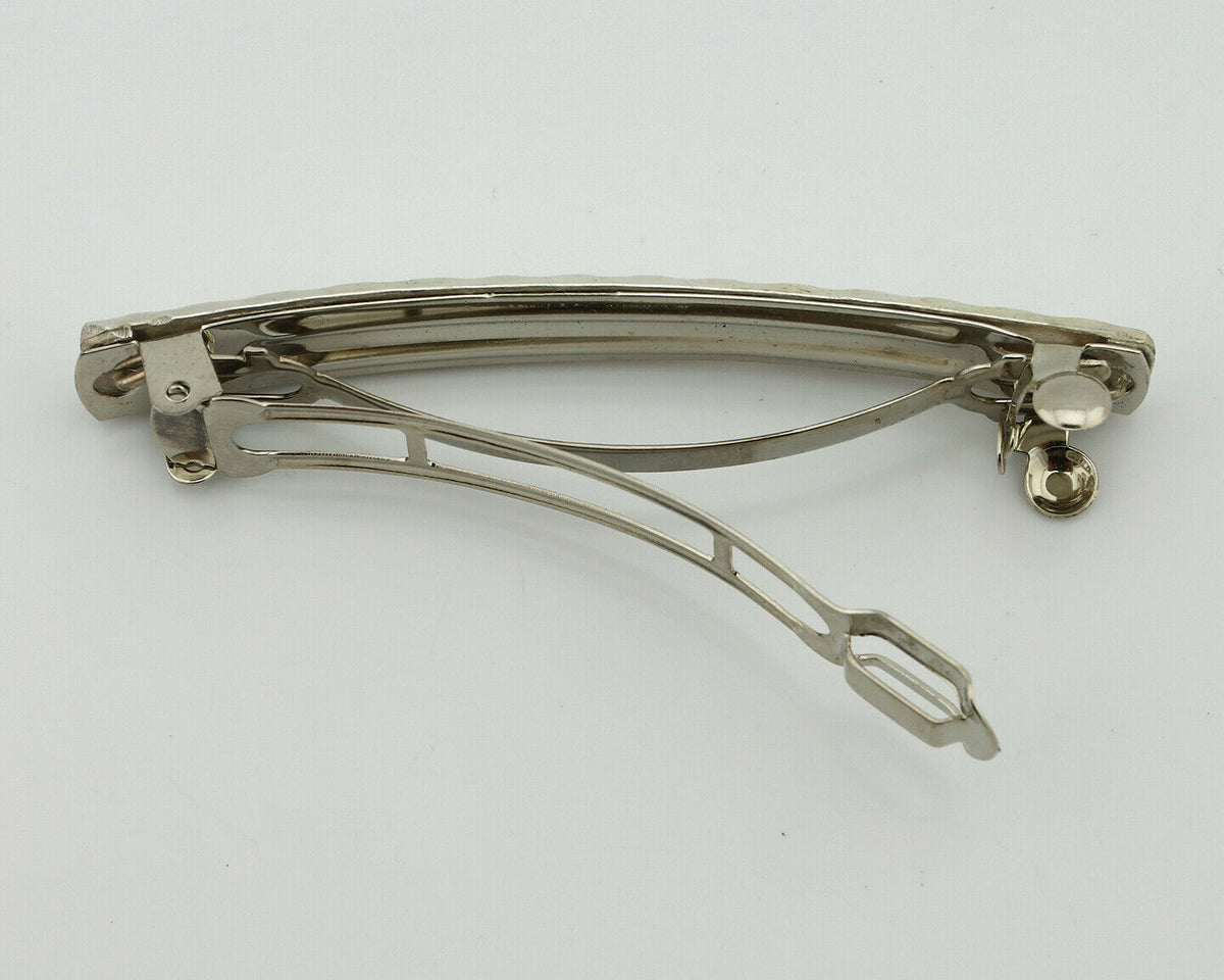 Women's Navajo Hair Clip .925 Silver Handmade Native Artist C.80's