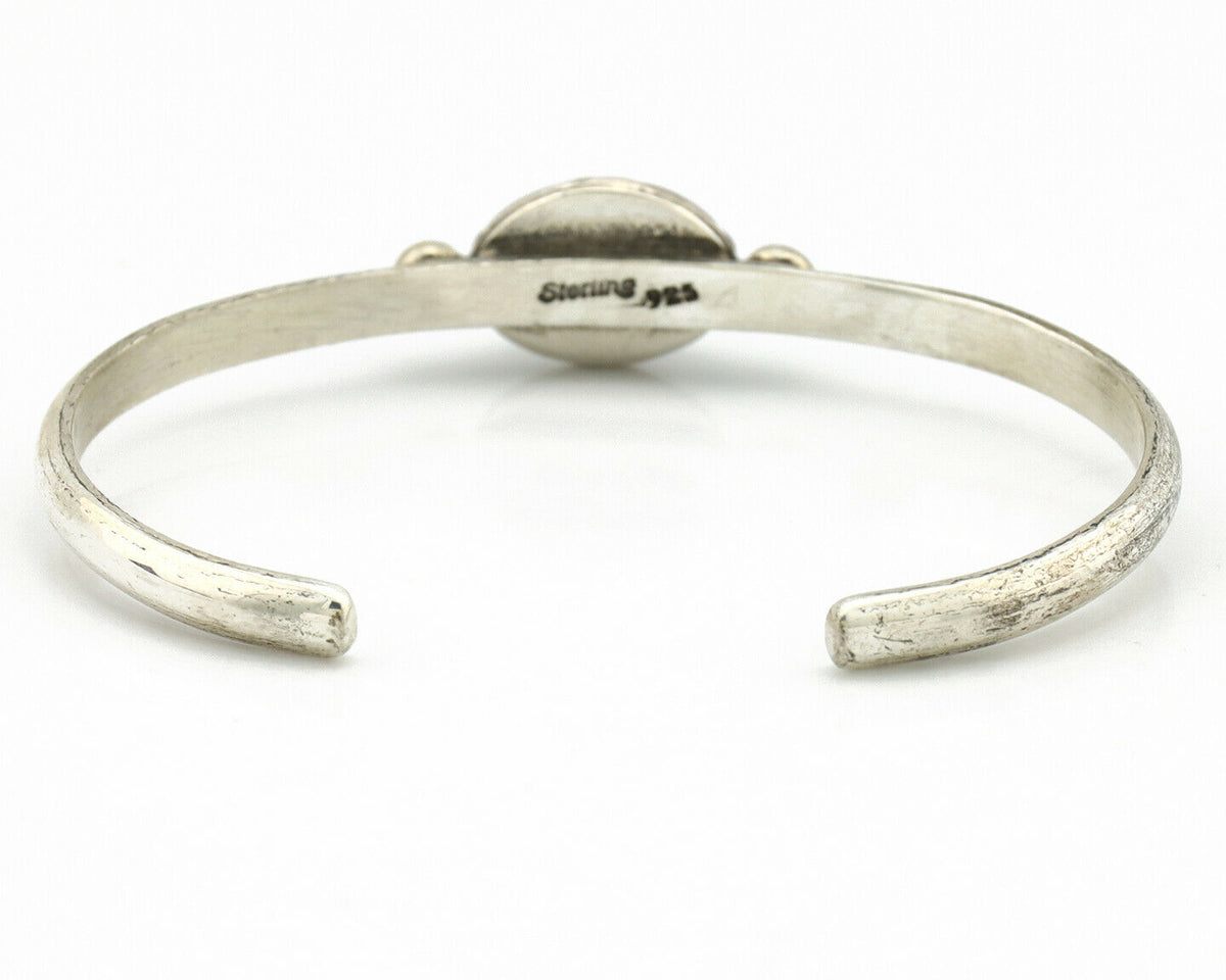 Navajo Bracelet .925 Silver Royston Turquoise Native American Artist C.90's