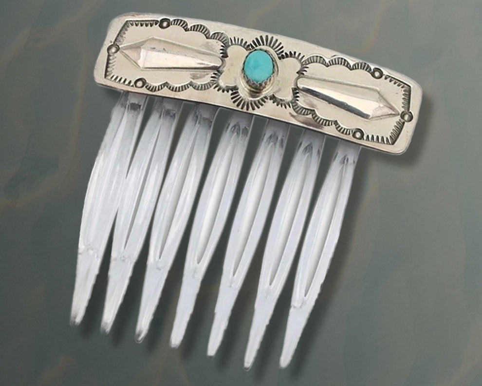 Native American hotsell Hammered Sterling Hair Comb 0245